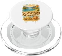 Kotor Bay Montenegro Acuarela Playa Recuerdo de Viaje PopSockets PopGrip para MagSafe
