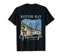Kotor Bay Montenegro Recuerdo Vacaciones Ciudades Europeas Hombres Camiseta