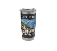 Kotor Bay Montenegro Recuerdo Vacaciones Ciudades Europeas Hombres Vaso térmico de acero inoxidable de doble pared