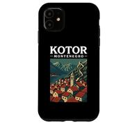 Kotor Montenegro Fortaleza Viajes Vintage Fiordo Adriático Ciudad Carcasa para iPhone 11
