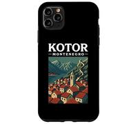 Kotor Montenegro Fortaleza Viajes Vintage Fiordo Adriático Ciudad Carcasa para iPhone 11 Pro MAX