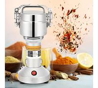 Kotsy 150g Molinillo de granos portátil, 220 V Molino de cereales de hierbas de grano de especias Molino, Máquina de molienda de alta velocidad de 3 cuchillas