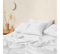 Kotton Culture 4 Piece Sheet Set 100% Egyptian Cotton, Soft 600 TC, Long Staple Cotton, Luxury Hotel Sheets with Deep Pocket, Soft Sateen Weave (White)
