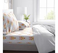 Kotton Culture Printed Sheets Single Size, 4 pc, Egyptian Cotton, 600 TC, Bedding, Luxury Hotel Sheets 15" Deep Pocket, Sateen Weave (Pastel Dreams)