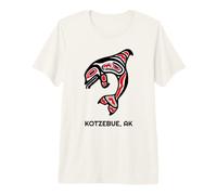 Kotzebue, Alaska Nativo Americano Indio Orca Asesino Ballenas Camiseta Premium