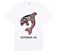 Kotzebue, Alaska Nativo Americano Indio Orca Asesino Ballenas Comfort Colors Adult Heavyweight T-Shirt