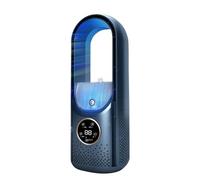 Kouamor Ventilador de pie USB de 30 cm, sin aspas, 6 velocidades, con depósito de agua de 100 ml, portátil, para escritorio y