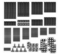 KOUHA Juego de 133 Piezas de Componentes Técnicos Bloques de Construcción Ladrillos Bloques de Construcción Viga en L en Forma de T Compatible con Las Principales Marcas para Partir de 6 Años Negro