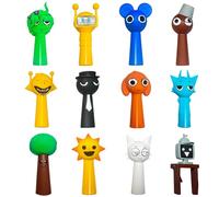 Kouipoie Figuras Sprunki,Pack De 12 Figuras De AccióN Coloridas para NiñOs,para NiñOs Y NiñAs A Partir De 3 AñOs,Seguras,Duraderas Y Divertidas, Fans De Juegos Sprunki. (12PCS-B)