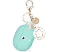 KOUJAON - Estuche protector de silicona con llavero para Beats Studio Buds + (2023) / Beats Studio Buds (2021) (Verde menta)