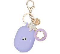 KOUJAON - Estuche protector de silicona con llavero para Beats Studio Buds + (2023) / Beats Studio Buds (2021) (morado)