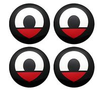 KOUNNENA Tapas para Llantas tapacubos tapabujes Tapas de Cubo de Centro de Rueda 60mm para Smart Fortwo Forfour 453 451 450