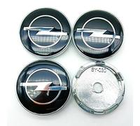 KOUNNENA Tapas para Llantas tapacubos tapabujes Tapas de Cubo de Centro de Rueda 64mm para Opel Astra H G J Insignia Mokka Zafira Corsa