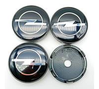 KOUNNENA Tapas para Llantas tapacubos tapabujes Tapas de Cubo de Centro de Rueda 64mm para Opel Astra H G J Insignia Mokka Zafira Corsa