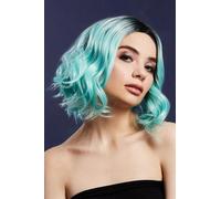 Kourtney Peluca Mujer Lujo Profesional Resistente Calor Rizada Dos Tonos Fever