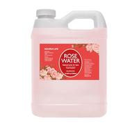 KOURUILIFE Agua de rosas 1000 ml, hidrolato de rosas, extracto de rosa, tónico facial comestible, 100% puro y natural, vegano, agua rosa, para cara, contorno de ojos, cuerpo, cabello