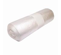 KOUSEL Rollo de plástico cubretodo 10 MICRAS(4mx25m (100m) Protector cubretodo Rollo pintores profesionales para cubrir muebles, suelo. (Plástico grueso y resistente a polvo y humedad)