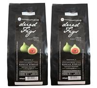 Koutsogiorgakis Family Higos Secos Griegos 2 x 400 g | 100% Naturales del Norte de Eubea | Variedad Esmirna | Sin Azúcares Añadidos | Snack Mediterráneo y Uso en Repostería