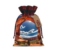 KOUUIP Arches National Park - Bolsa de regalo de Navidad con cordón reutilizable para envolver caramelos