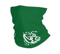 KOUUIP Diadema con estampado de la bandera de Arabia Saudita, polaina para el cuello, máscara facial, bufanda mágica para hombres y mujeres