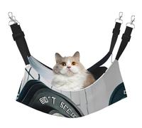 KOUUIP Hamaca de gato con estampado deportivo para levantamiento de pesas, para colgar en jaula, hamaca ajustable para mascotas, hamaca suave para dormir para gatos, hurón