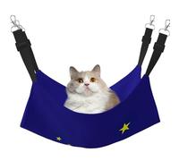 KOUUIP Hamaca para gatos con estampado de bandera del estado de Alaska para colgar en jaula, hamaca ajustable para mascotas, hamaca suave para dormir para gatos, hurón