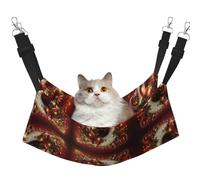 KOUUIP Hamaca para gatos con impresión D para colgar en jaula, hamaca ajustable para mascotas, hamaca suave para dormir para gatos, hurón