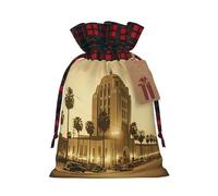 KOUUIP The Old Hollywood - Bolsa de regalo de Navidad con cordón reutilizable para envolver dulces