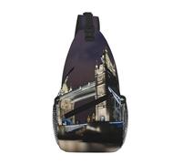 KOUUIP Tower Bridge in London - Bolso cruzado antirrobo para hombres y mujeres, bolsa cruzada de pecho, bolsa de viaje casual para senderismo