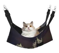 KOUUIP Tower Bridge in London - Hamaca de gato con estampado para colgar en jaula, hamaca ajustable para mascotas, hamaca suave para dormir para gatos, hurón