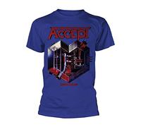 kouxi Accept 'Metal Heart 2' Blue T ShirtNew(X-Large)