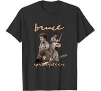kouxi Admit Men's Bruce-Springsteen Retro Vintage T-Shirt(Large)