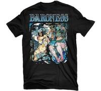 kouxi Baroness Blue Record Short-Sleeved T-Shirt, (Medium)