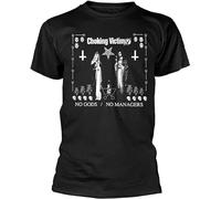 kouxi Choking Victim No Gods No Manager LY Men T-Shirt Mens (Large)