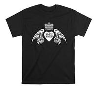 kouxi Simple Minds T-Shirt Scottish T Shirt Men Tshirt Black(Large)