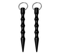 Kovake 2-uds Llavero para mujer y hombre, Kubotan con llavero y mango ergonómico, Kubotan de entrenamiento, Aleación de aluminio (A)