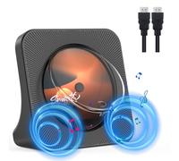 KOVCDVI Reproductor de CD DVD de sobremesa con Altavoces Reproductor DVD HDMI Reproductores CD Bluetooth con Mando a Distancia Cubierta de Polvo Radio FM Temporizador Puerto de Auriculares USB AUX