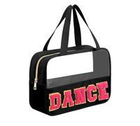Kovewon Bolsa transparente, Black-Dance, Preppy, Black-dance, Preppy