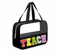 Kovewon Bolsa transparente, negro-teach, transparente, Negro-enseñar, Transparente