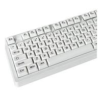 KOVNISE Jelly Keycaps, XDA Keycaps Set 113 Keys, Custom Keycaps, White Keycaps, White Keycaps Set for 100%,75%, 65%, 60% Mechanical Keycaps, Minimalist Keycaps