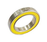 KOVNOVI 1 Uds 6802-LBLU/6803-LBLU/6804-LBLU/6805-2RS-Ceramic rodamiento de cubo de bicicleta ABEC-3 rodamientos de bolas de cerámica sellados de goma(6803-LBLU-CERAMIC)