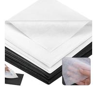 KOVSGQ Entretela Termoadhesiva Entretela Adhesiva Plancha 1x1m 2pcs Fliselina Fusible de una Cara 35g/m² Blanco Tela Entretela para Planchar de Costura para Planchar Arrugas y Reforzar la Ropa