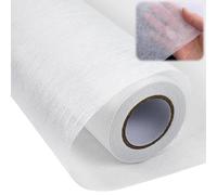 KOVSGQ Entretela Termoadhesiva Entretela Adhesiva Plancha 30cmx13.65m Fliselina Fusible de una Cara 25g/m² Blanco Tela Entretela para Planchar de Costura para Planchar Arrugas y Reforzar la Ropa