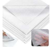 KOVSGQ Entretela Termoadhesiva Entretela Adhesiva Plancha 3x1m Fliselina Fusible de una Cara 35g/m² Blanco Tela Entretela para Planchar de Costura para Planchar Arrugas y Reforzar la Ropa