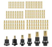 KOVSGQ Remachadora de Tuercas Remachables Remaches Roscados Tuerca Remachable Remache Tuerca 186Stk M3 M4 M5 M6 M8 M10 Juego de Cabezales Para Remachar a Mano Cada uno Contiene 30 Tuercas