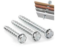 KOVSGQ Tornillos de Hormigón Tornillos para Hormigón sin Tacos Cabeza Hexagonal 6Stk M12x120 Arandela Fijación Metálica para Mampostería Arquitectura Industria Autorroscante