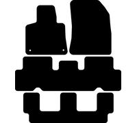 Kovvar Alfombrillas adecuadas para Citroën C4 Picasso 2013-2018 Versión: Grand 7 plazas | con conexión de 12V para la Segunda Fila de Asientos | Calidad: Basic