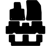 Kovvar Alfombrillas adecuadas para Citroën C4 SpaceTourer 2018-2022 Versión: Grand | 7 plazas | con conexión de 12V para la Segunda Fila de Asientos | Calidad: Basic