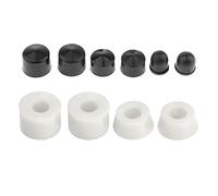 kowaku 10 Piezas Cojines para Ejes de Patineta Kit para Reparación Bushings Accesorios para Patineta Y Longboard Fabricados en PU Diseño Ligero Adecuado para, Blanco