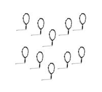 kowaku 10 Piezas Guía para Caña de Pescar Anillo de Acero Inoxidable Reemplazo Accesorio DIY Fácil Uso Portátil Adecuado para Refacción de Cañas Entusiastas, 6,7 mm